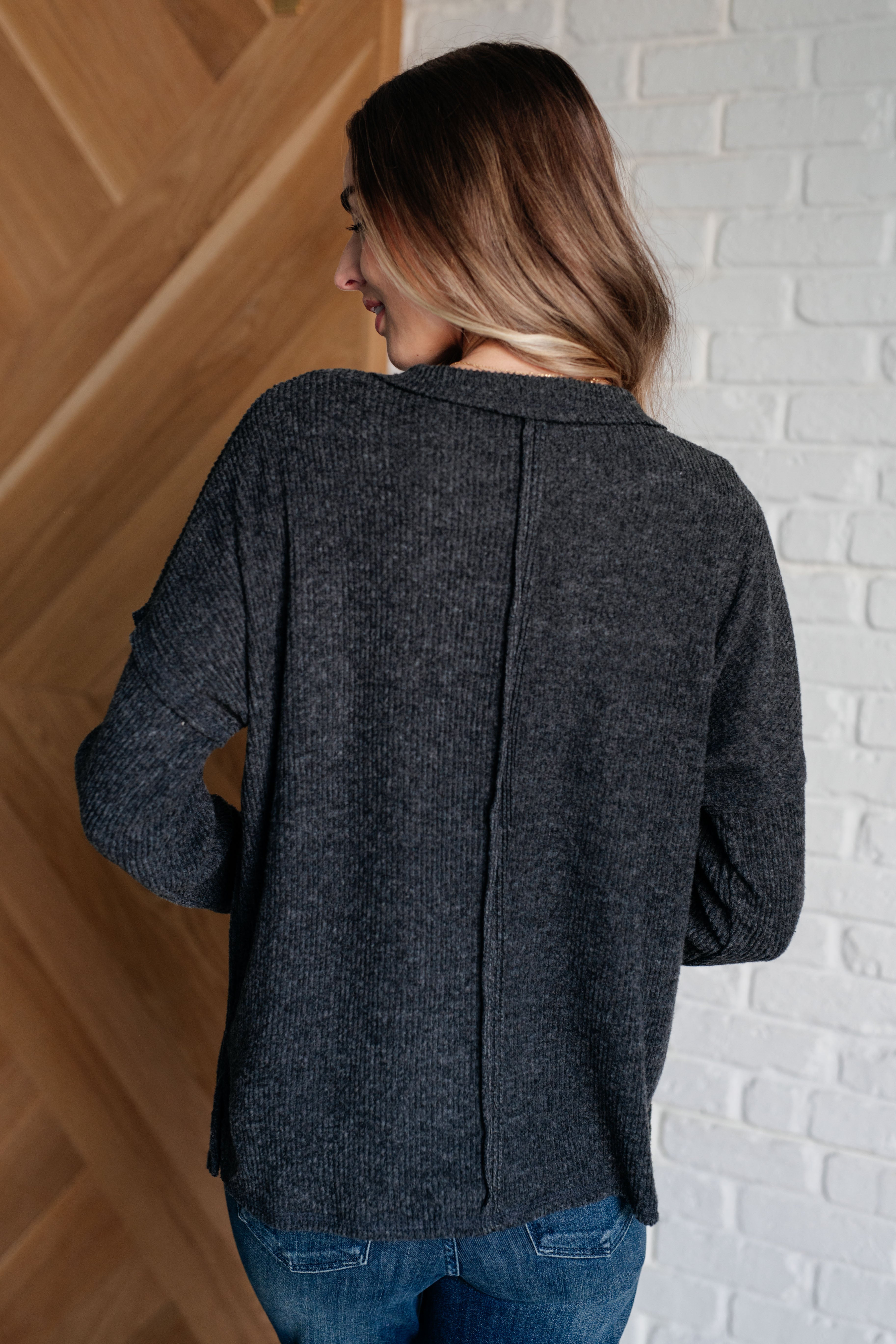 Casual Tuesday Ribbed Knit Sweater for Women - Soft Black Pullover Winter Sweater | Perfect for Office Wear, Weekend Outfits & Fall Layering