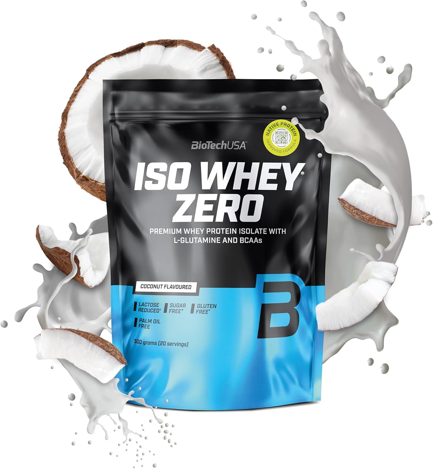 BioTechUSA Iso Whey Zero 500g - Premium Whey Protein Isolate Powder for Muscle Growth & Recovery - Ideal for Post-Workout, Weight Loss & Fitness Enthusiasts