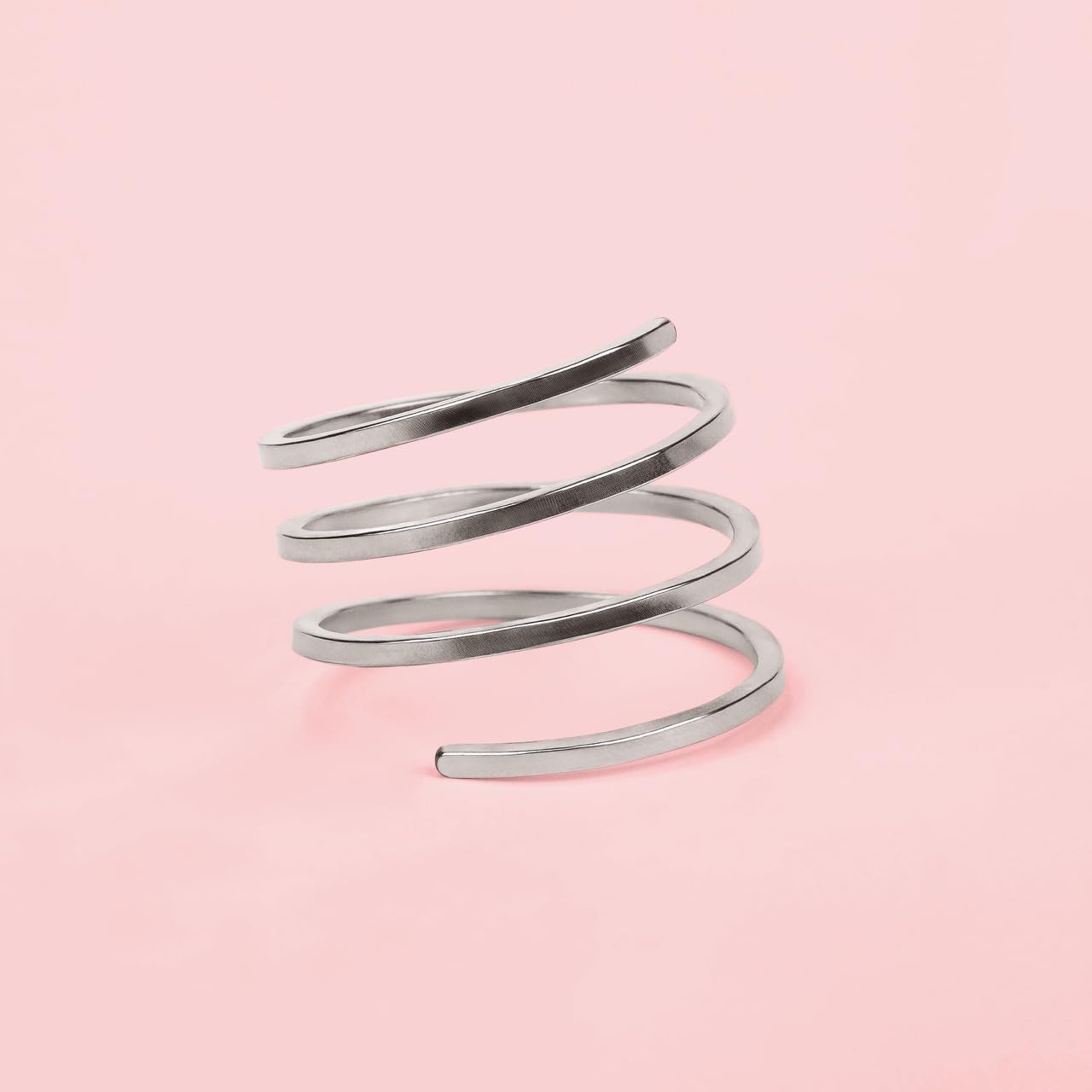 Square Bypass Ring - Adjustable Twisted Band in Sterling Silver, 14K Gold or Rose Gold | Double Square Bypass Wedding Ring for Women | Perfect for Engagement, Anniversary & Everyday Wear