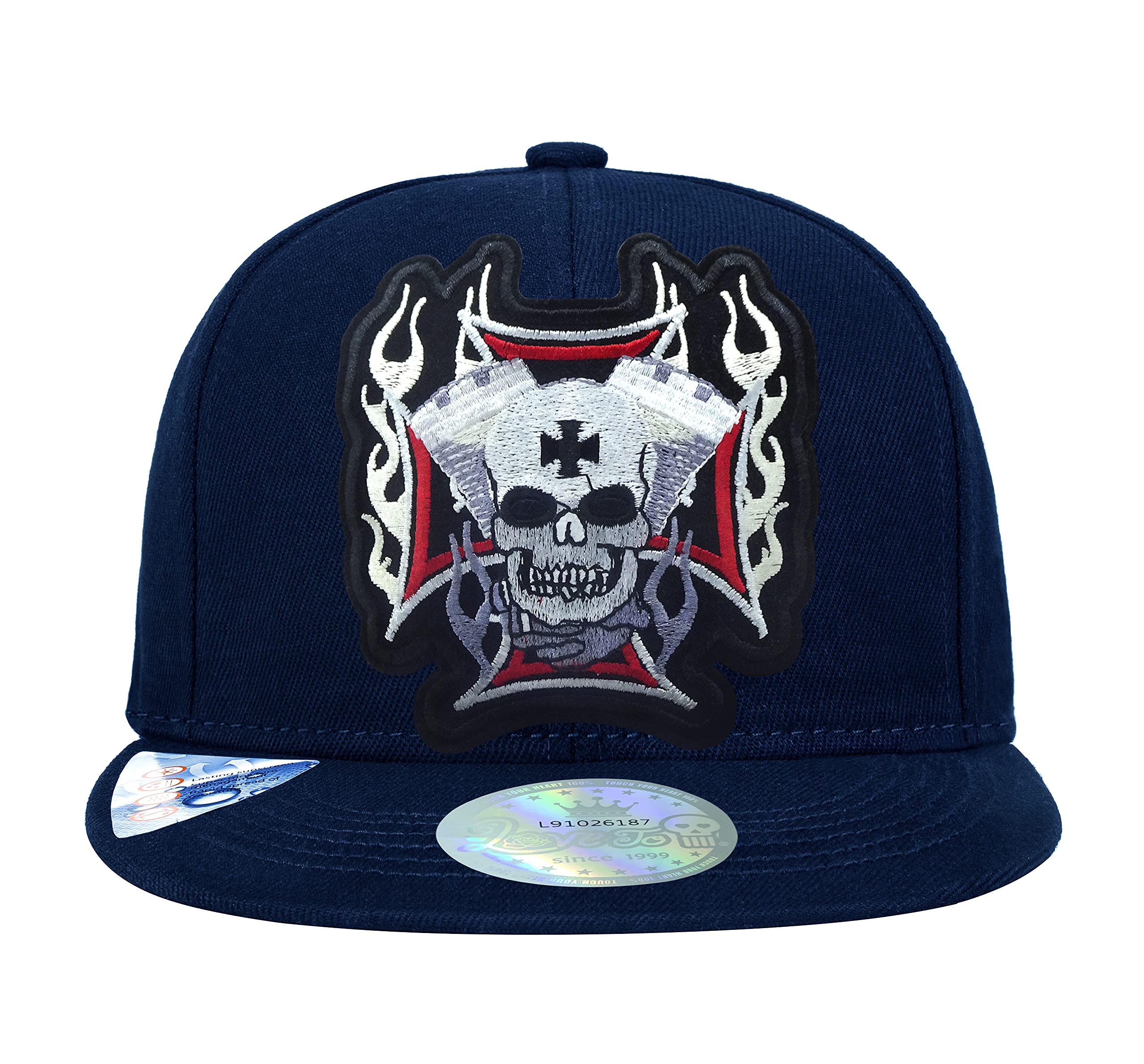 Stylish Grim Reaper Alien Skull Snapback Hat for Men & Women - Black Flat Bill Baseball Cap - Perfect for Streetwear, Hip Hop Fashion & Outdoor Activities