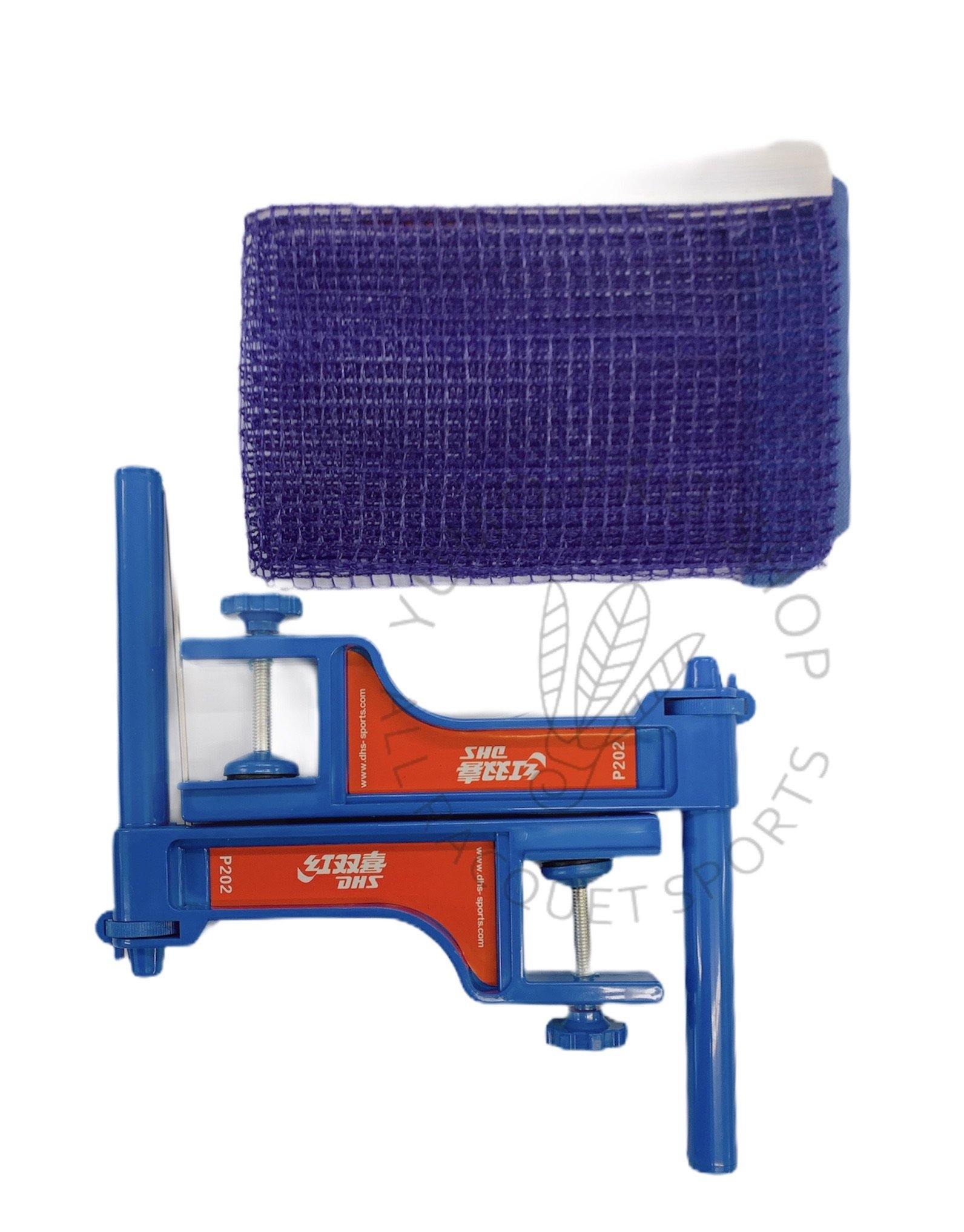 DHS P202 Table Tennis Net & Post Set - Professional Ping Pong Net for Indoor & Outdoor Play - Perfect for Home, Club, and Tournament Use