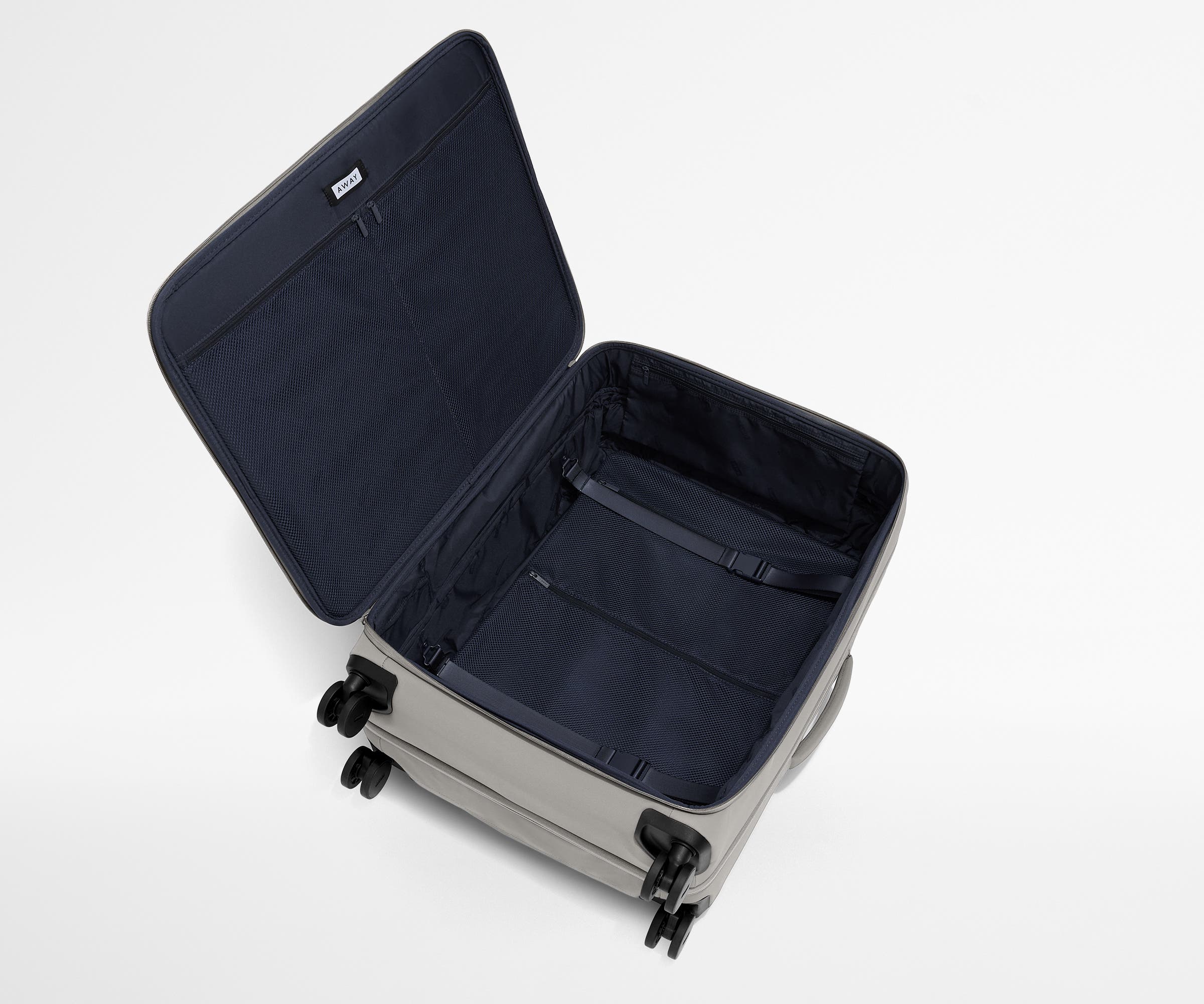 Premium Softside Large Luggage in Cloud Gray - Perfect for Air Travel, Business Trips & Weekend Getaways