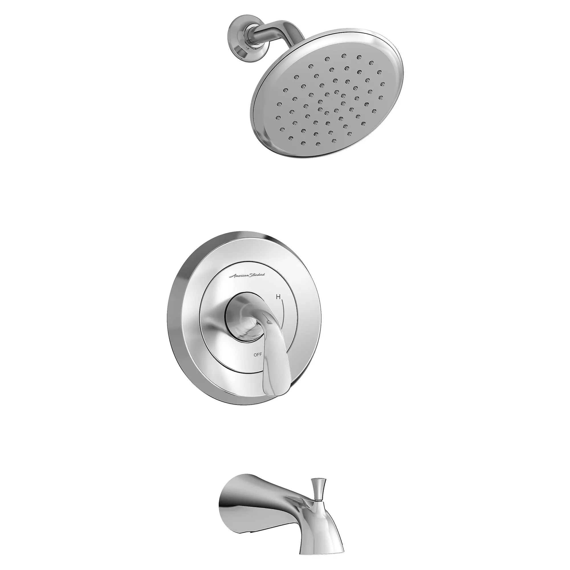Fluent 1.8 GPM Water Saving Shower Trim Kit with Double Ceramic Pressure Balance Cartridge & Lever Handle - Perfect for Bathroom Renovation & Water Conservation