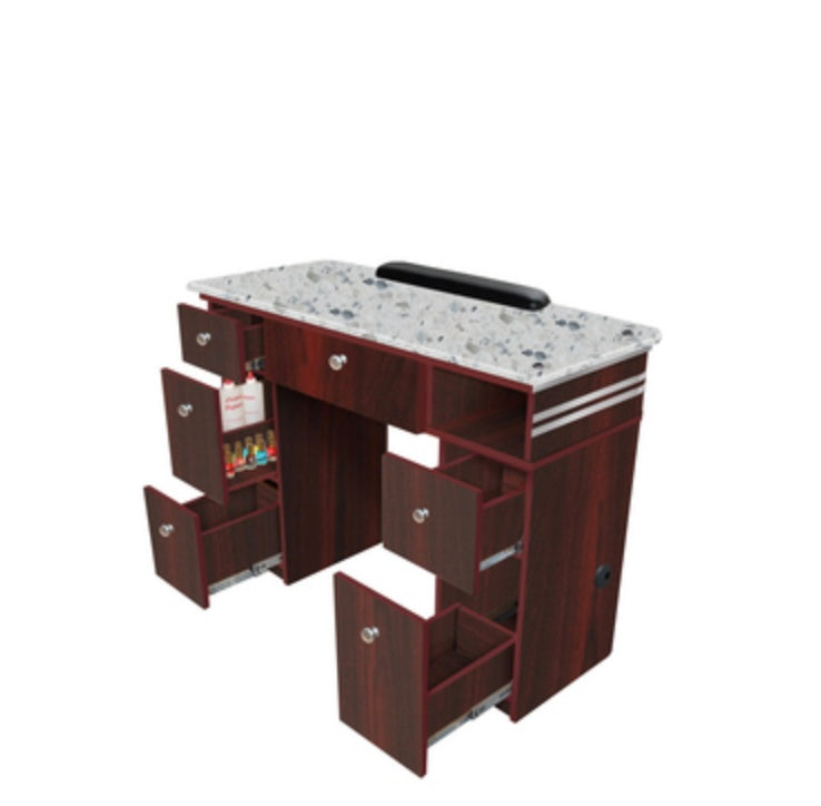 Professional Avon Manicure Table for Nail Salons & Home Use - Portable Nail Art Station with Adjustable Height & Storage