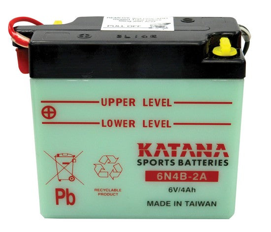6N4B 2A 6V 4Ah Rechargeable Sealed Lead Acid (SLA) Motorcycle Battery - Compatible with Kids ATV, Scooters, and Power Wheels - Perfect for Outdoor Toys and Ride-On Vehicles