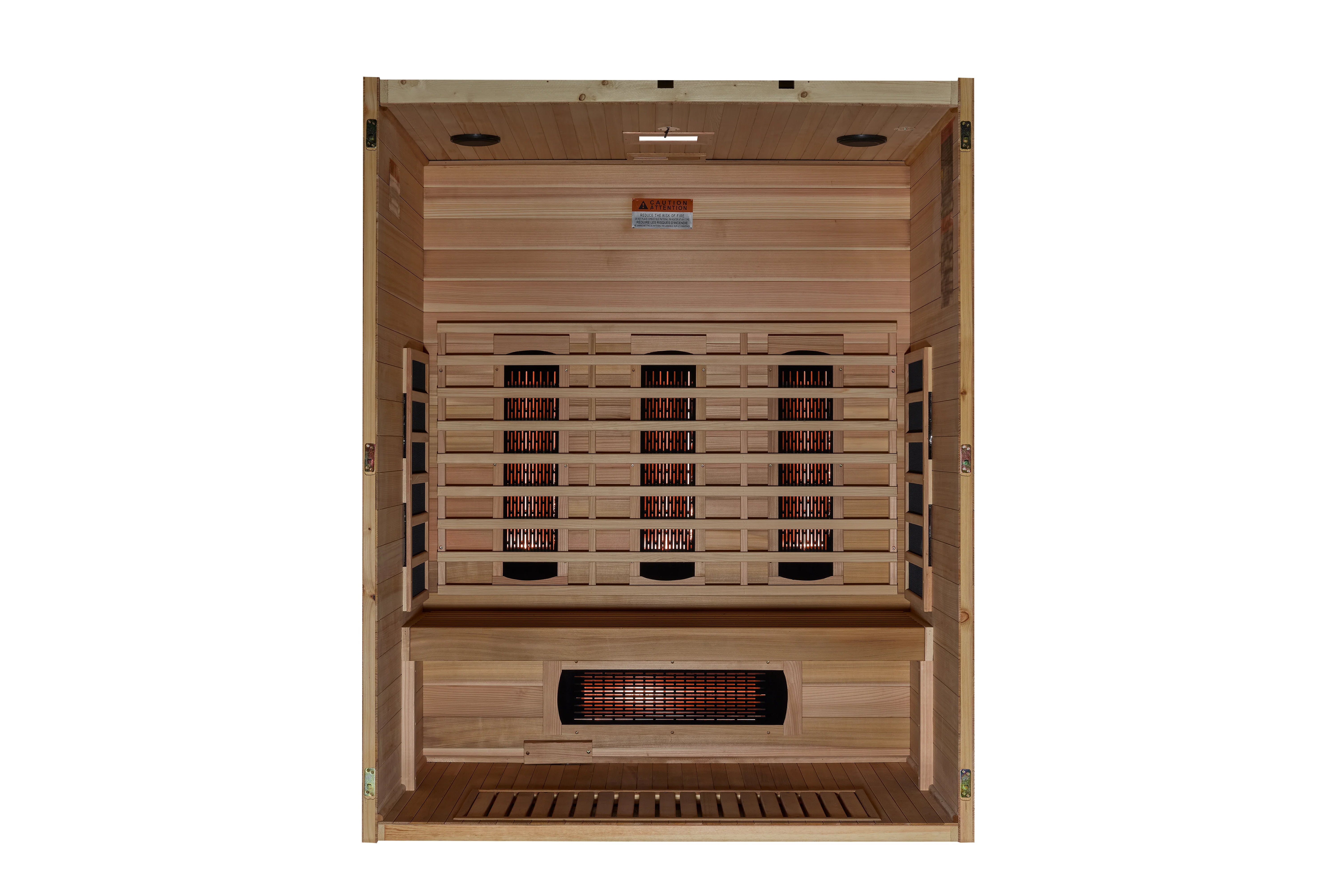 Maxxus S Line 3 Person Full Spectrum Infrared Sauna for Home Spa - Detox, Relaxation & Pain Relief - Perfect for Family Wellness & Home Gym (Summer Sale)
