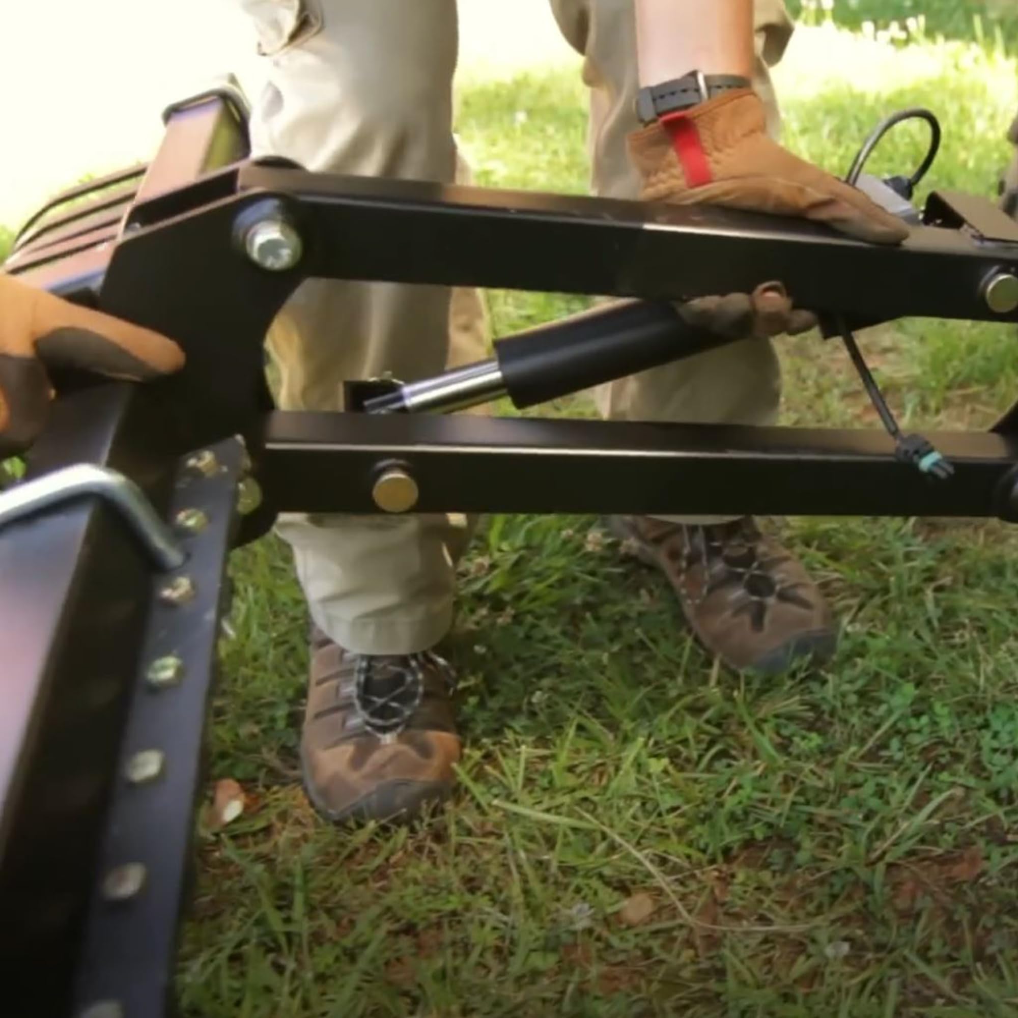 Black Boar ATV/UTV Scrape Blade Implement - Adjustable 0°, 7.5° or 15° Angle for Cultivating, Food Plot Preparation & Land Maintenance (66005) - Perfect for Farming, Gardening & Property Management