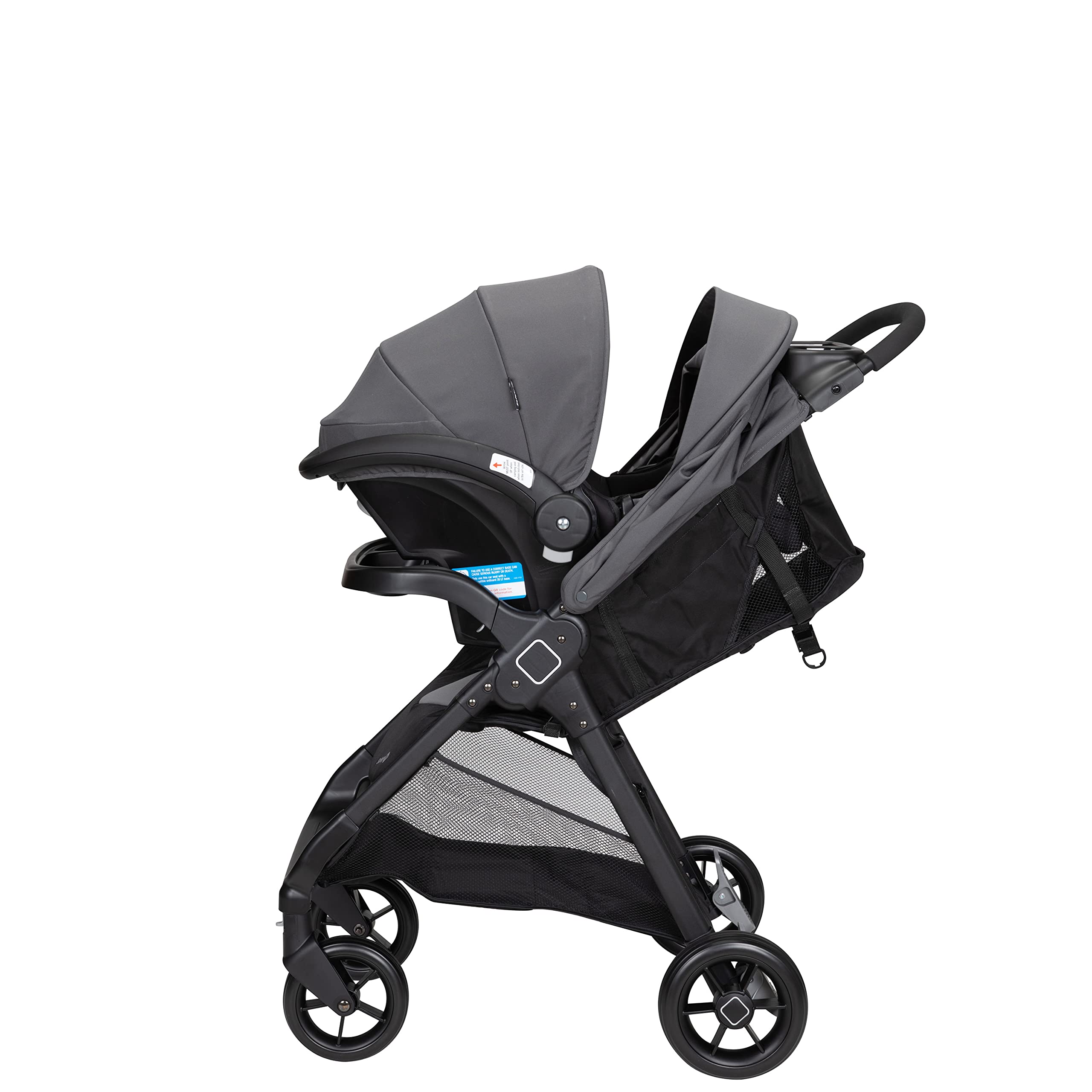 Safety 1st Smooth Ride Travel System - OnBoard™ FLX Infant Car Seat & Stroller Combo in Monument | Lightweight, Easy-Fold Design for Newborns | Perfect for Travel, Shopping & Daily Walks
