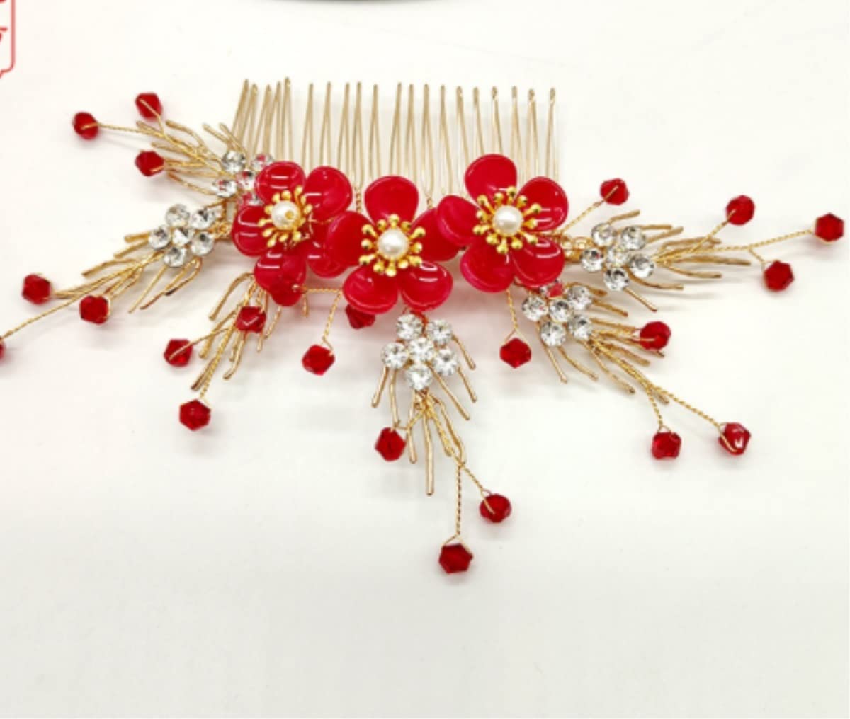 Elegant RUVOO Bridal Hair Side Comb - Wedding Hair Clip with Rhinestones for Bride, Bridesmaid & Prom | Perfect for Weddings, Proms & Special Occasions