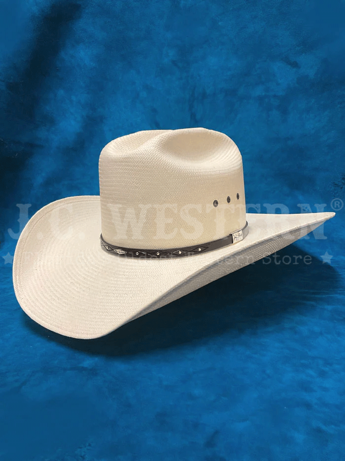 Resistol RSSACL 304281 SANTA CLARA George Strait Collection Natural Straw Cowboy Hat for Men - Perfect for Country Music Festivals, Rodeos & Outdoor Summer Events