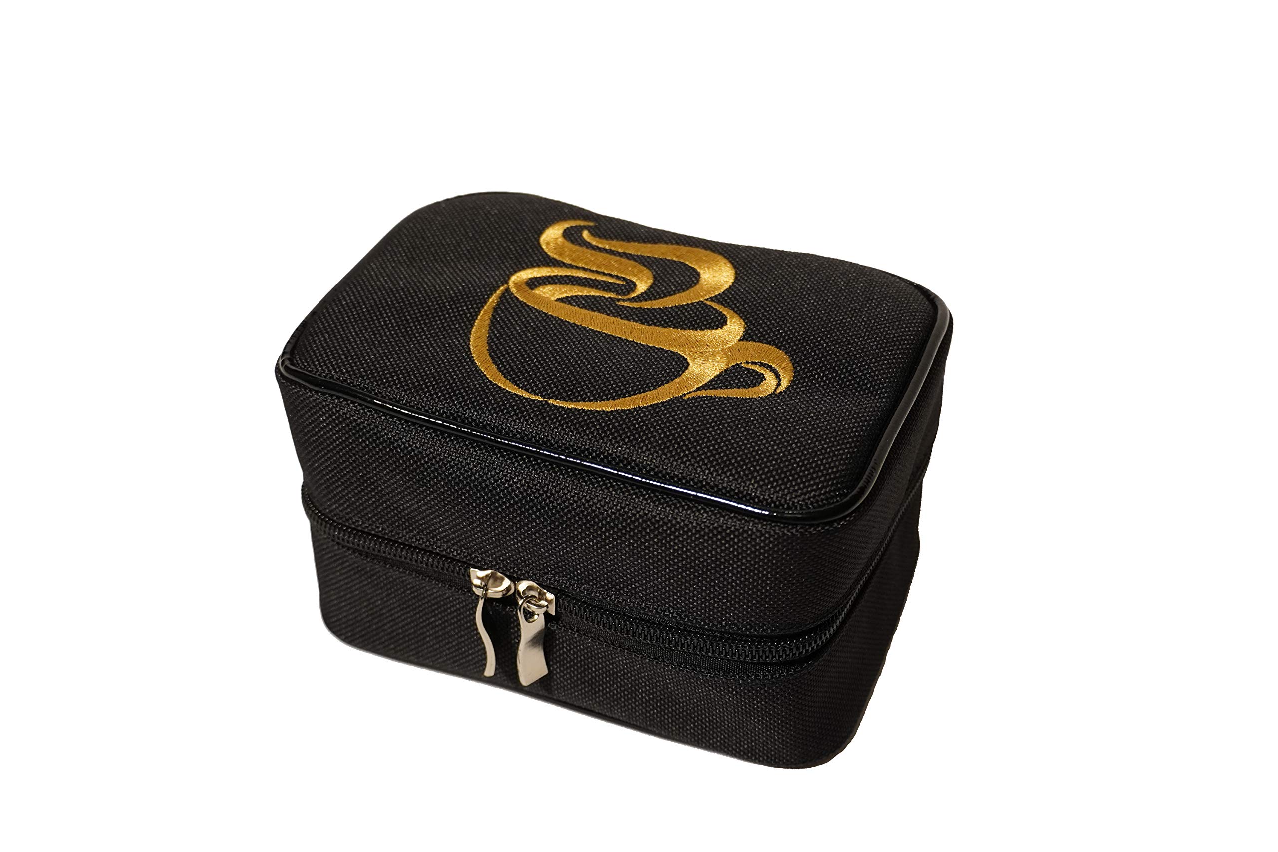 Portable Tea and Spice Storage Organizer Box - Compact Travel Tea Chest with Spice Jars for Home, Office & Camping | Perfect for Tea Lovers, Kitchen Organization & Outdoor Adventures