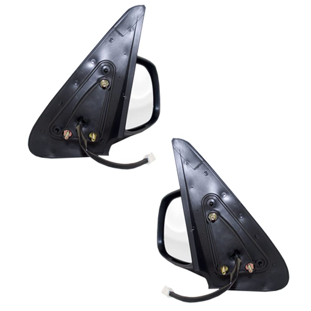 Brock Replacement Power Side View Mirrors - Driver & Passenger Side - Chrome Finish - Compatible with 2003-2006 Toyota Tundra & 2001-2007 Toyota Sequoia (Part# 87940-0C080, 87910-0C080) - Perfect for Off-Roading, Towing & Daily Driving