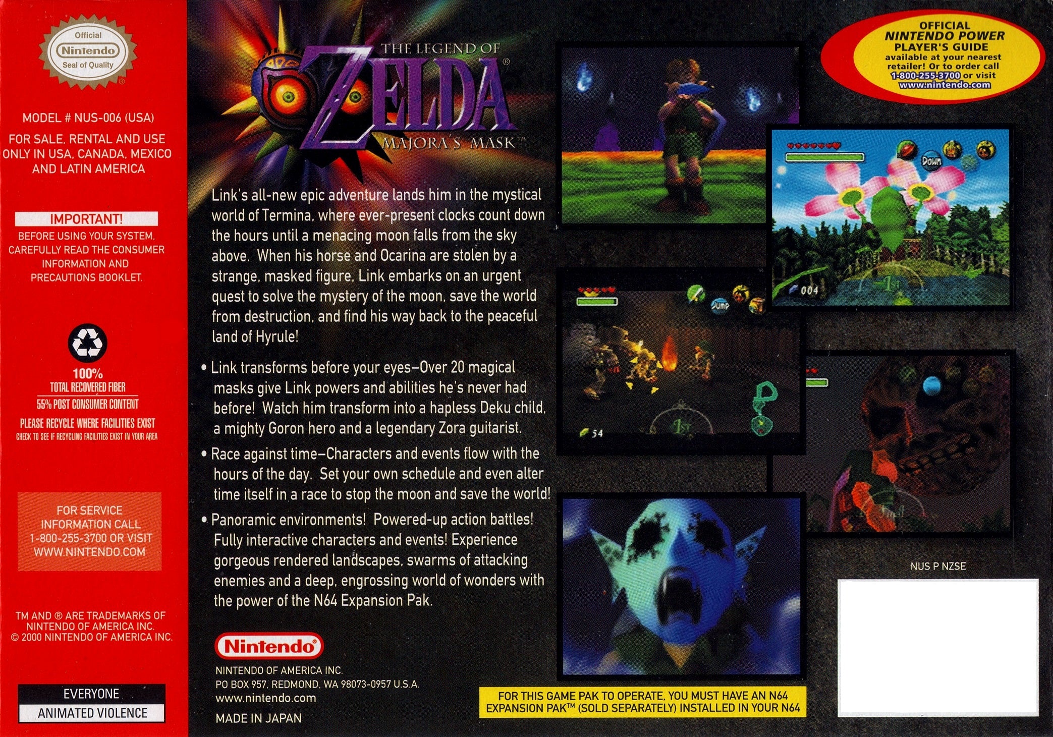 The Legend of Zelda: Majora's Mask - Nintendo Switch Game | Adventure RPG for Adults & Kids | Perfect for Gaming Nights & Travel Entertainment
