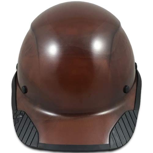 Texas America Safety DAX Fiberglass Composite Hard Hat with Tote - ANSI Certified, Lightweight & Durable for Construction, Mining, Oil & Gas Work - Natural Tan with Protective Edging
