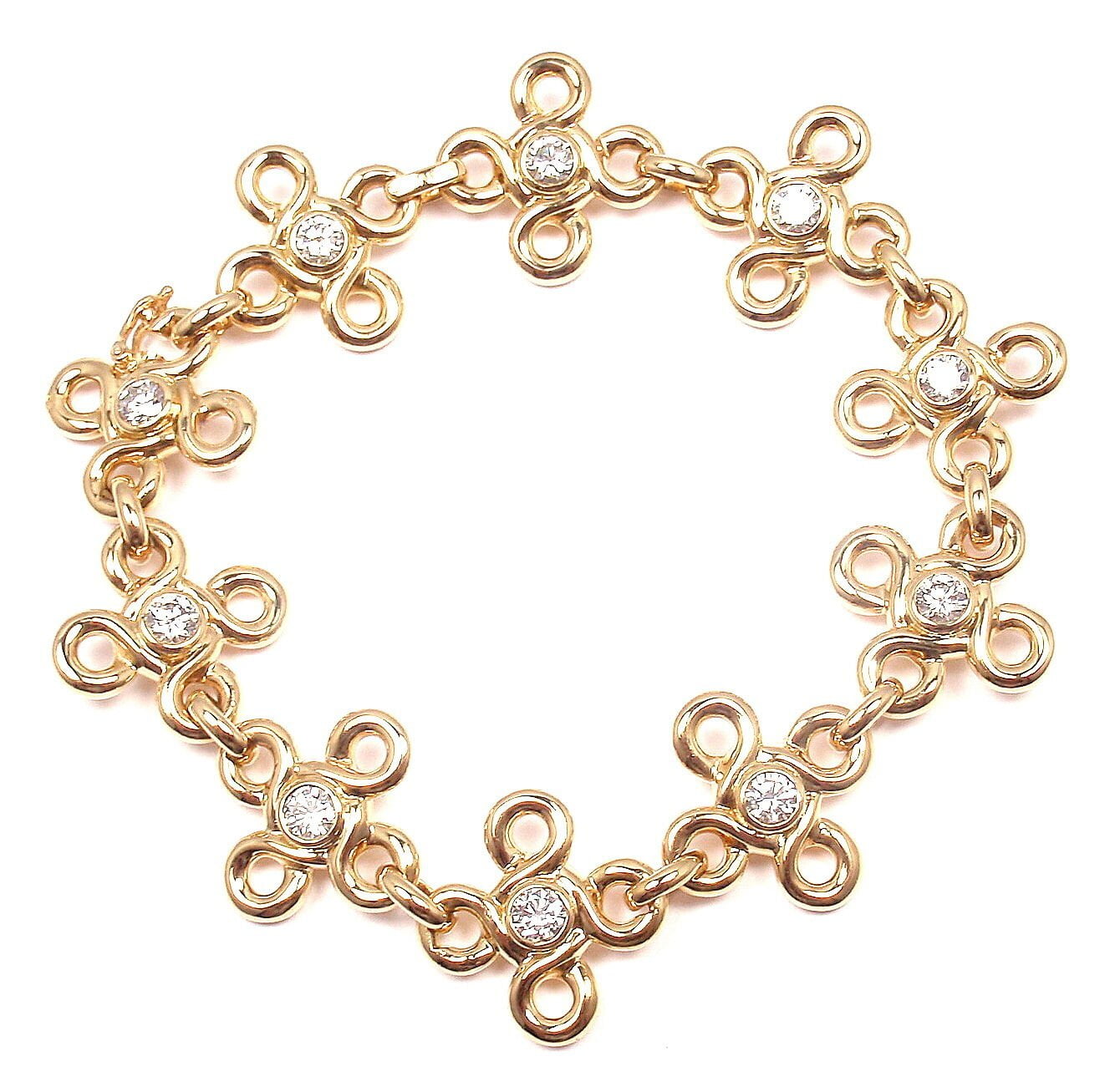 Authentic Chanel 18K Yellow Gold Diamond Bracelet with Certificate - Luxury Jewelry for Women, Perfect for Gifts, Parties & Special Occasions