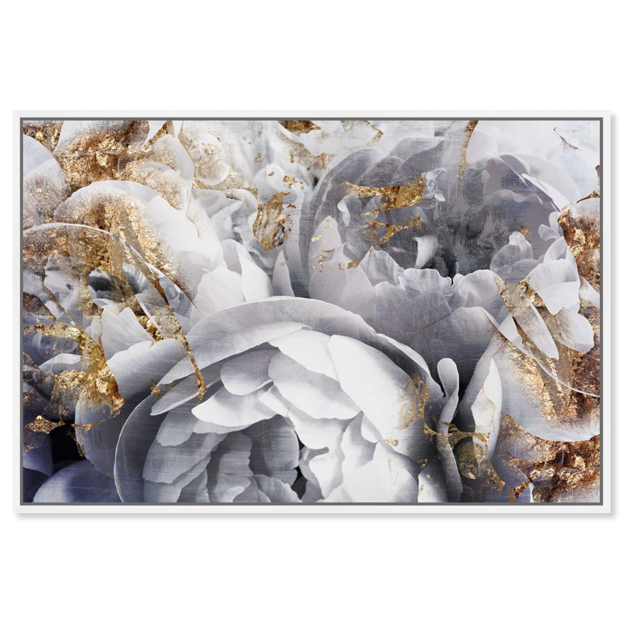 Oliver Gal 'Her Peony Garden' Framed Abstract Wall Art - 60
