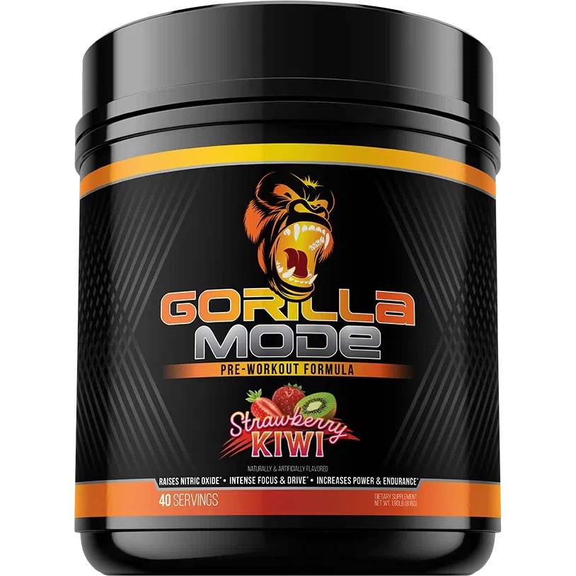 Gorilla Mind Gorilla Mode Pre-Workout Supplement - Boost Energy, Focus & Endurance for Intense Gym & Fitness Training