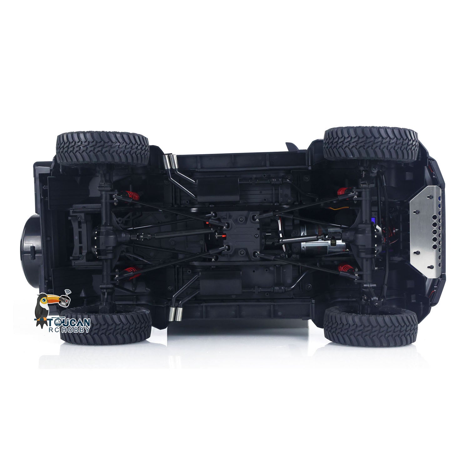 1/8 Scale TRACTION HOBBY RC Rock Crawler - KM5 Portal Axle Differential Lock 4WD Off-Road Truck with 2-Speed Gearbox & 775 Brushed Motor (PNP) - Perfect for Trail Crawling, Rock Racing and Outdoor Adventure