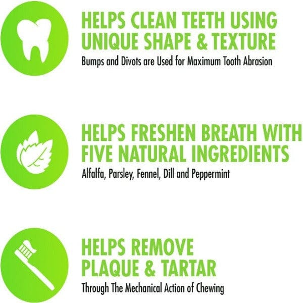 Minties Small Dental Bones for Dogs - Natural Teeth Cleaning Chews for Small Breeds - Freshens Breath & Reduces Plaque - Perfect for Daily Oral Care & Training Treats