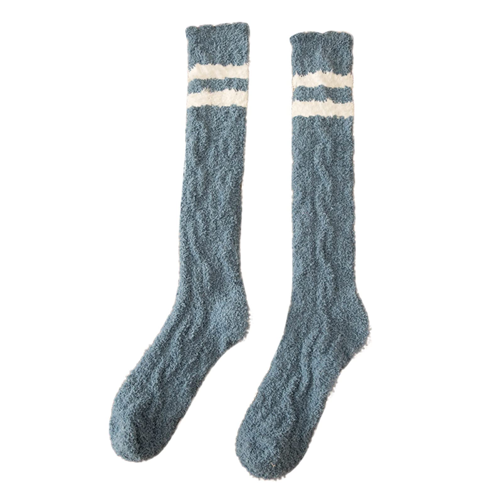 Hatop Women's Winter Fuzzy Warm Thick Soft Cozy Calf Socks - Thermal Knit Stockings for Cold Weather, Home & Indoor Comfort - Perfect for Lounging, Sleeping & Keeping Feet Warm