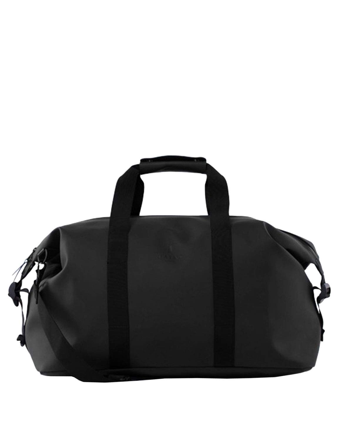 RAINS Men's Waterproof Weekend Travel Bag - Lightweight Durable Carry-On Duffel for Gym, Work & Overnight Trips (Black) | Perfect for Business Travel, Gym Essentials & Weekend Getaways