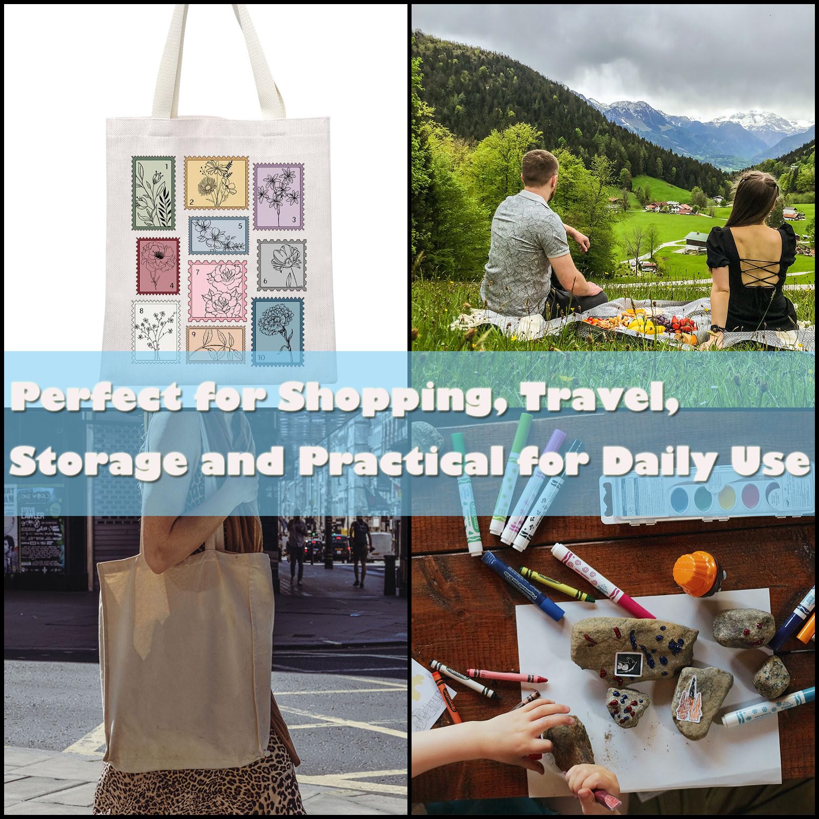 GJTIM Singer Album Inspired Tote Bag - Music Lovers Canvas Shoulder Bag Gift for Fans - Perfect for Concerts, Music Festivals & Everyday Use