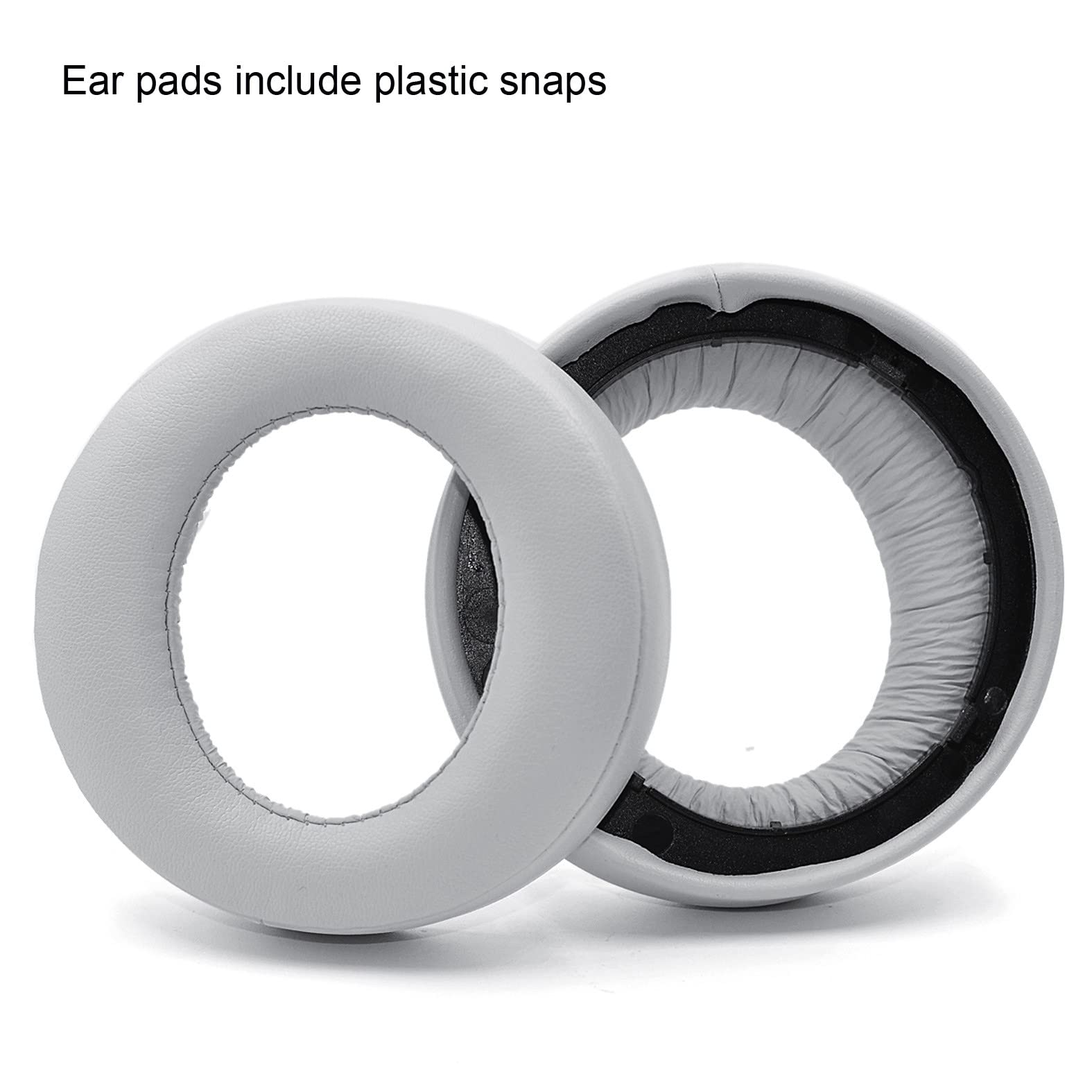 V-MOTA Replacement Ear Pads Compatible with Sony PlayStation 4 Gold Wireless Headset (4th Gen) 500 Million Limited Edition PS4 Headphones CUHYA-0080 - White - Perfect for Gaming, Music & Long Wear Comfort