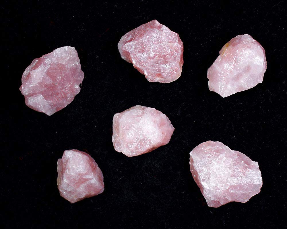 Natural Rose Quartz Crystal Raw Stones 1kg - Bulk Rough Rocks for Tumbling, Polishing, Wire Wrapping Jewelry Making - Healing Crystals for Reiki, Wicca, Meditation - Aquarium Decor & Home Decoration (Perfect for DIY Crafts, Spiritual Healing & Fish Tank Landscaping)