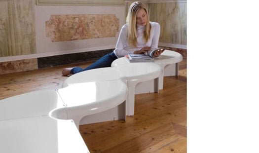 B Line 4/4 Coffee Table & Modular Bookcase - Modern Living Room Furniture for Home & Office Decor