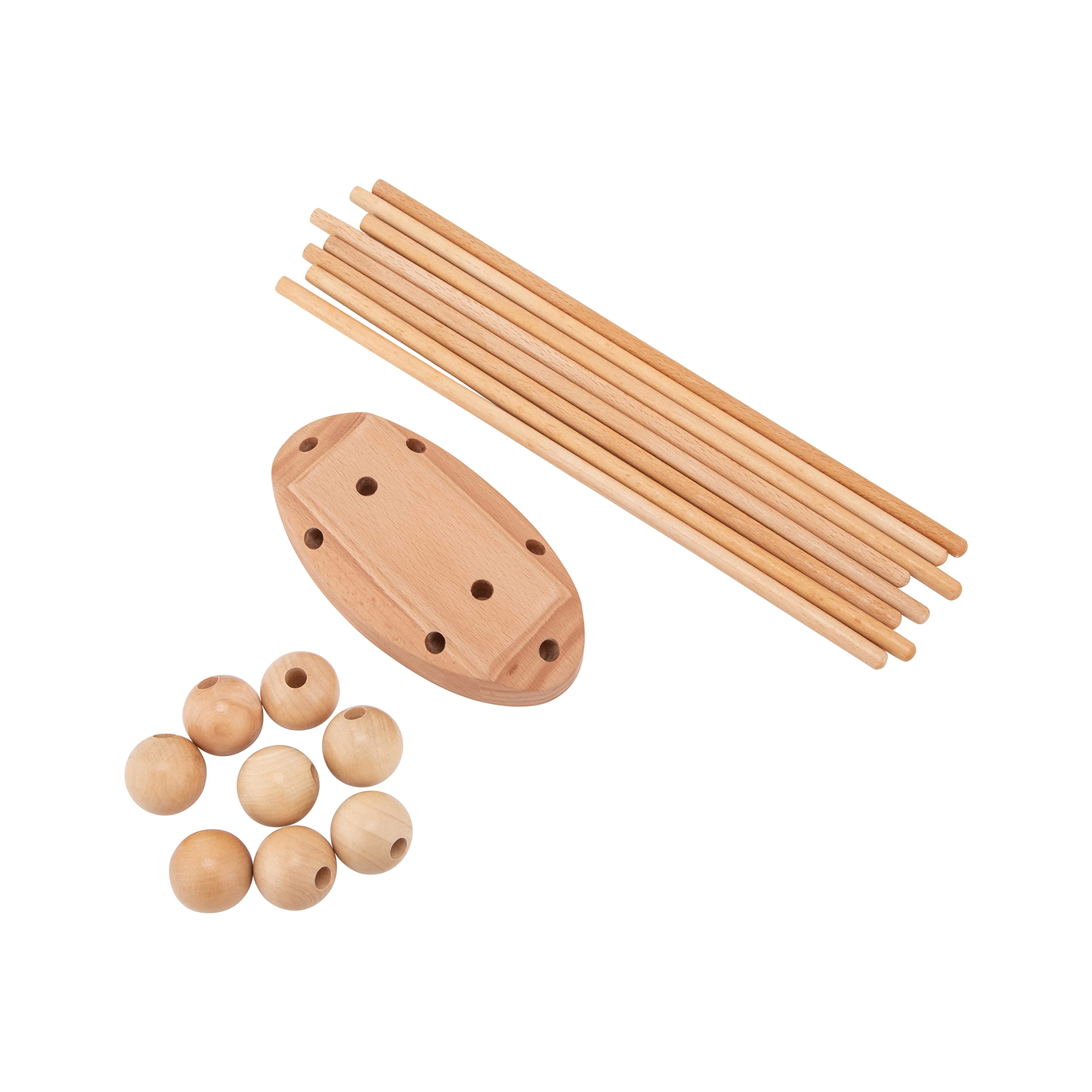 Plastic Bag Drying Rack for Zip Bags, Water Bottles, Baby Bottles, Dish Gloves & Tumblers - Space Saving Countertop Organizer with 8 Wooden Dowels & Weighted Base - Includes 4 Bag Sealer Clips - Perfect for Kitchen, Baby Care & Dishwashing Organization
