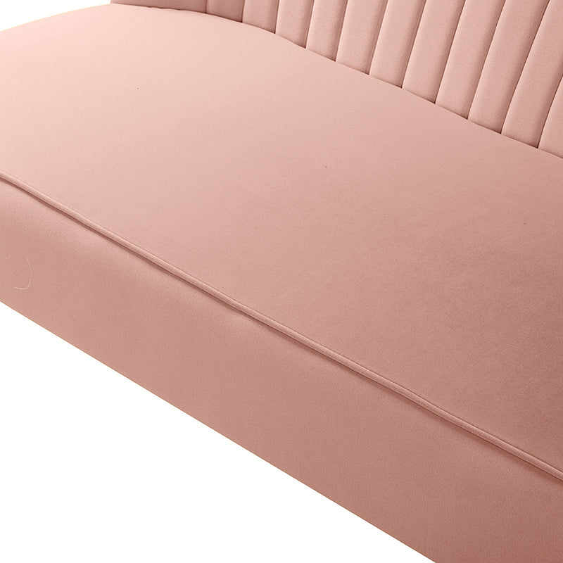 Bariana Velvet Loveseat - Soft & Luxurious Small Couch for Living Room, Bedroom, or Office - Perfect for Cozy Seating & Home Decor