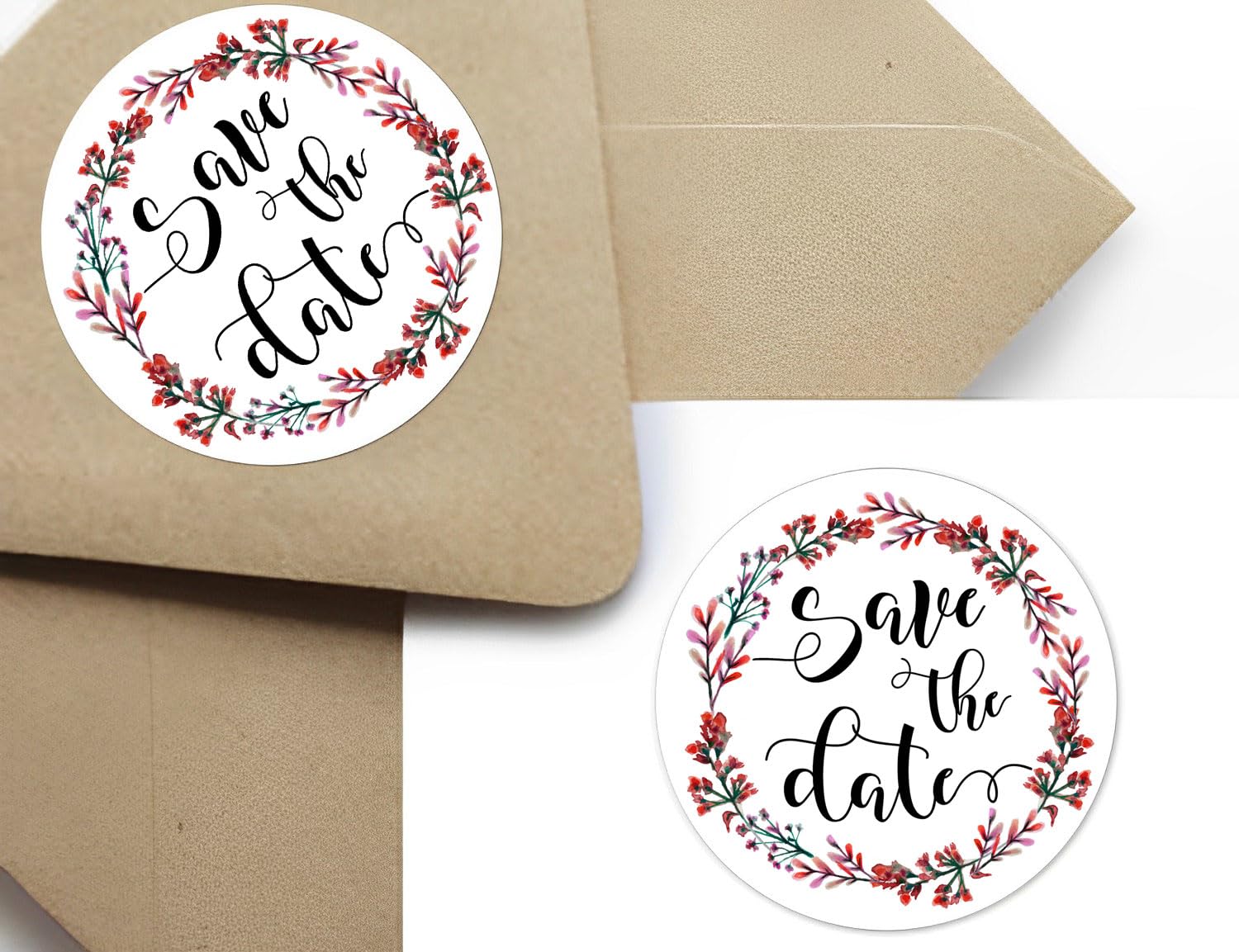 120PCS Premium Save The Date Wedding Stickers - Elegant Wedding Favor Labels, Envelope Seals for Bridal Showers & Invitations | Perfect for DIY Wedding Decor, Stationery & Party Favors