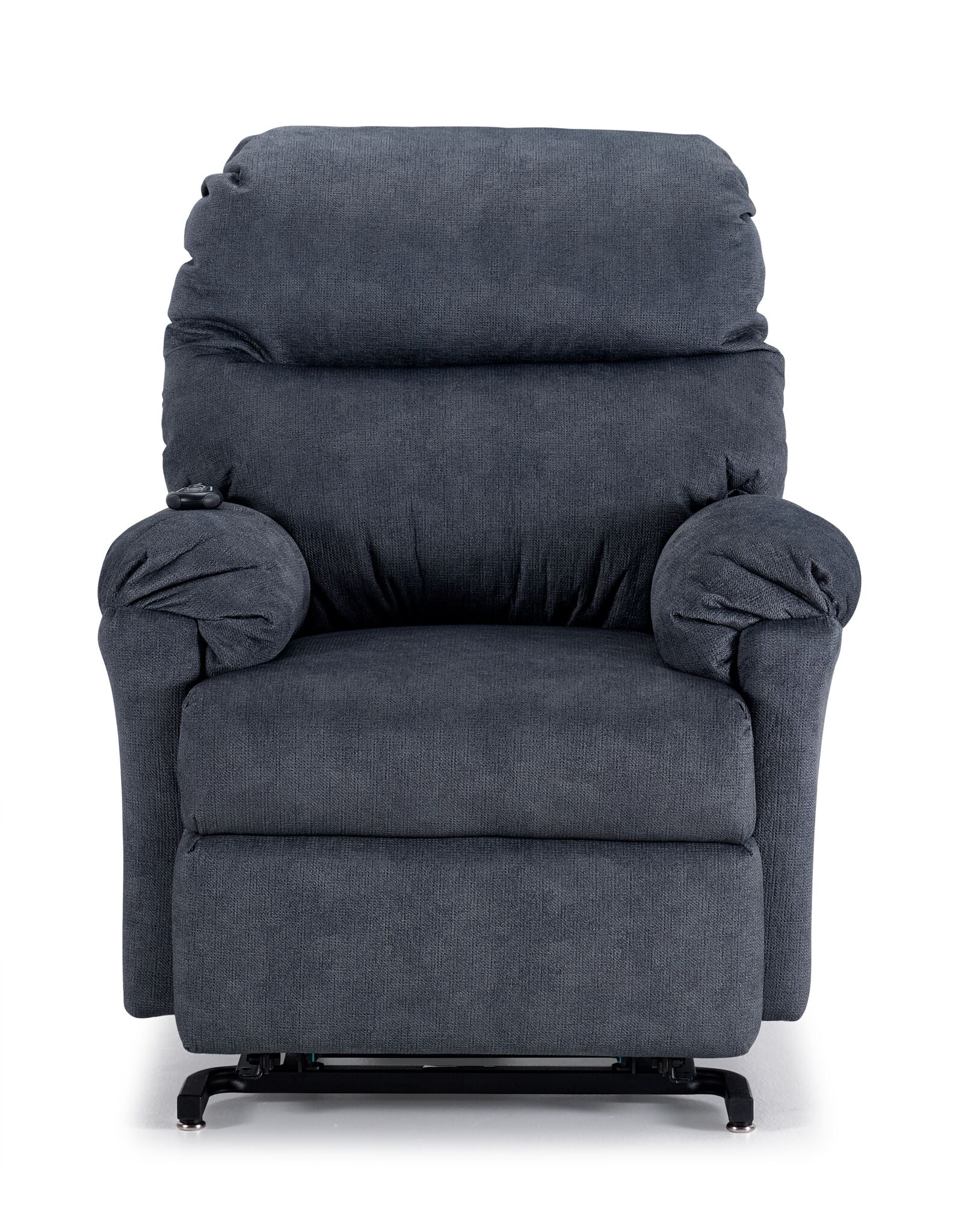 Power Lift Recliner Chair for Elderly - Slate Blue Electric Massage Recliner with Heat & USB Charging - Comfortable Lift Chair for Living Room, Bedroom & Home Theater
