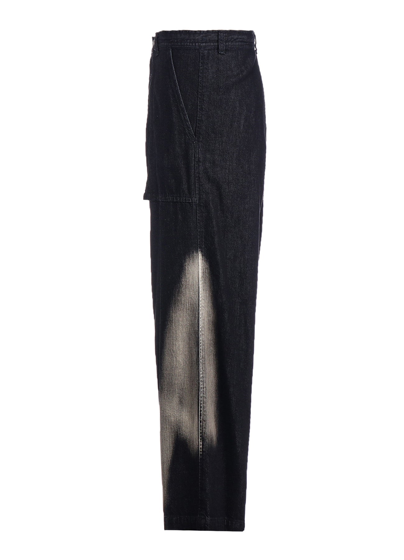 Spotted Denim Long Straight Pants for Women - High Waist Stretch Jeans for Casual Wear & Street Style