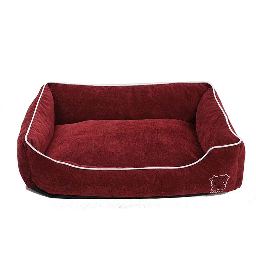 ZLBPET Reversible Cushion Dog & Cat Bed - Machine Washable, Waterproof, Self-Warming Pet Nest with Soft Cave Design (Red, Medium) - Perfect for Indoor Pets, Cozy Sleeping & Lounging