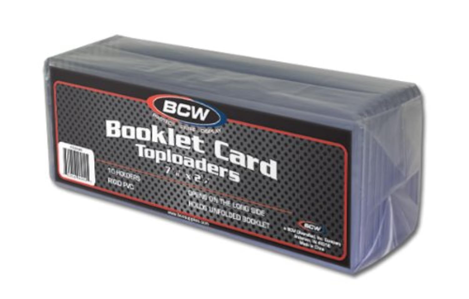 10 Pack BCW Booklet Trading Card Hard Plastic Topload Holders - Protect & Display Your Valuable Cards for Collectors, Gaming & Storage