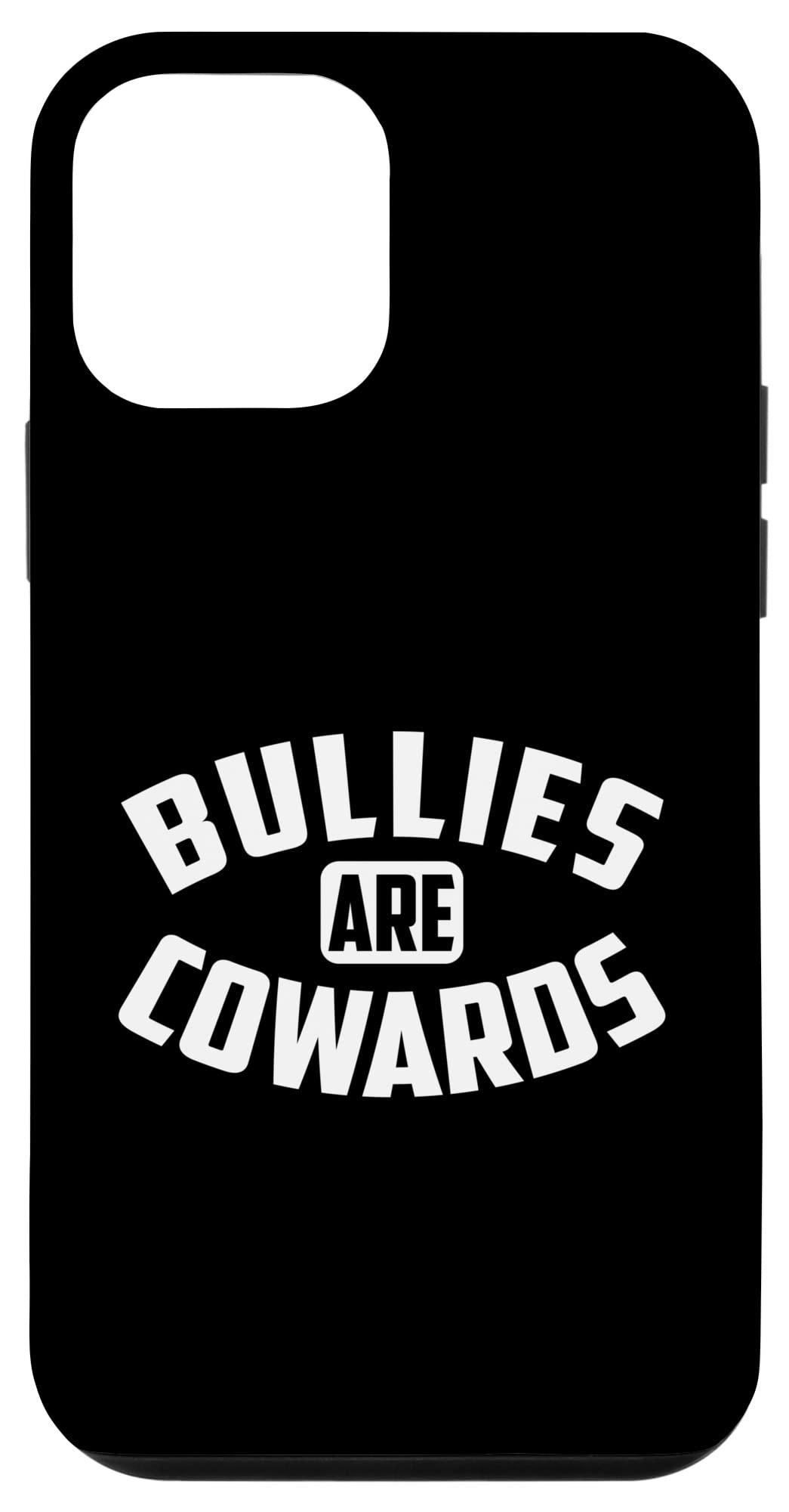 iPhone 12 Mini Anti-Bullying Phone Case - Protective Cover with Inspirational Quote for School, Work & Everyday Use