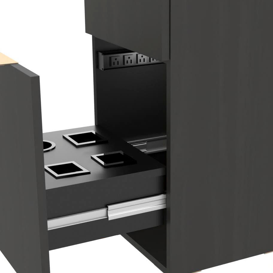 Professional Aspen Barber Station with Sturdy Metal Legs - Perfect for Salon, Barbershop & Home Grooming Setup