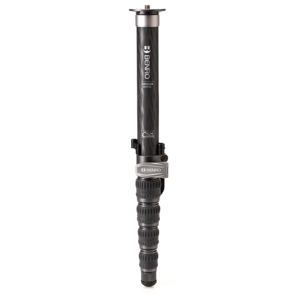 Benro MSD46C SupaDupa Carbon Fiber Monopod - 72 Inch Lightweight Camera Support for Photography & Videography | Perfect for Travel, Sports & Outdoor Shooting