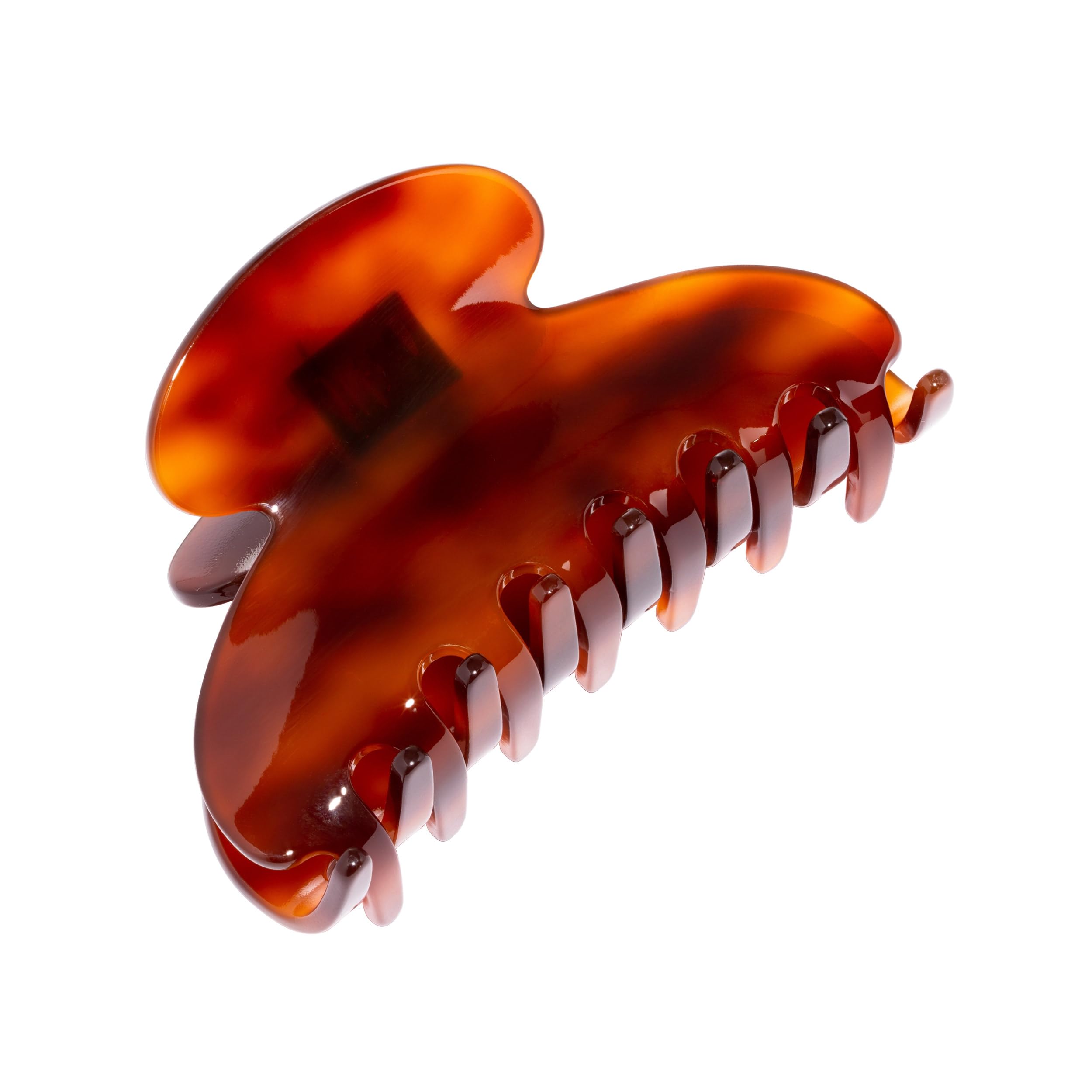 Luxury French Hair Claw Clip - Tortoise Shell Design - Medium Size Hair Clips for Thick Hair - Cellulose Acetate Hair Accessory - Perfect for Updos, Ponytails & Everyday Styling
