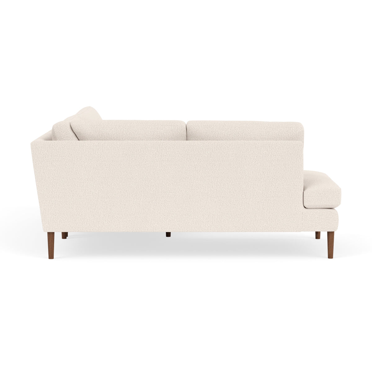 Astha Boucle Left Corner Sofa - Modern L-Shaped Sectional Couch for Living Room, Lounge & Office - Soft Fabric Upholstery, Comfortable Seating for Home Decor