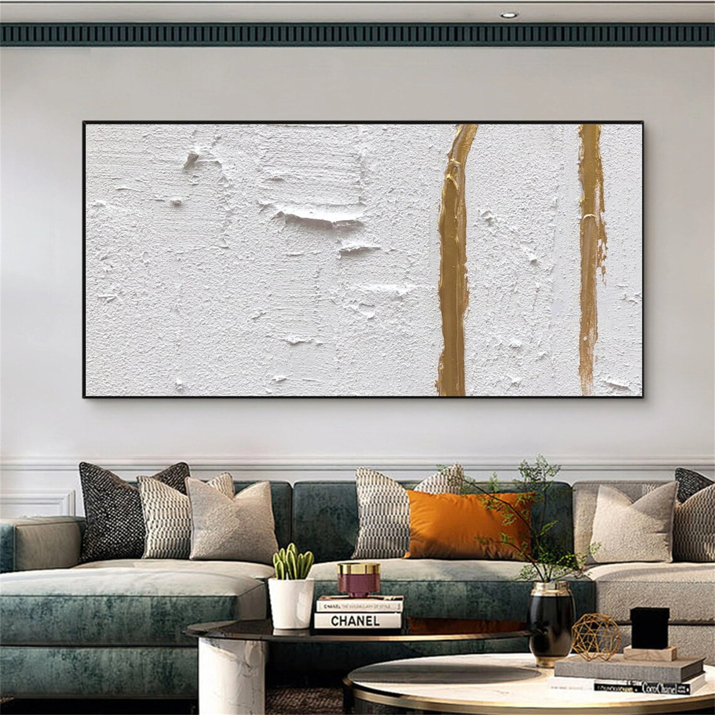 White Minimalist Textured Painting Canvas - Premium Abstract Wall Art for Modern Home Decor | Perfect for Living Room, Bedroom & Office | #MM140