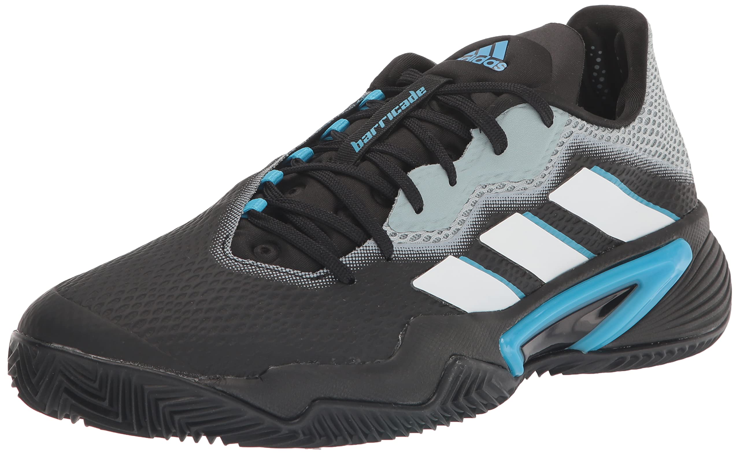 Adidas Men's Barricade Clay Tennis Shoes - Lightweight & Durable Court Shoes for Clay Courts | Perfect for Competitive Play & Training