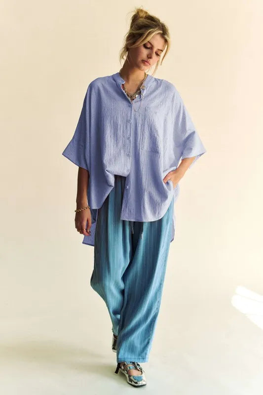 Sparkling Rhinestone Pleat Back Short Sleeve Blouse for Women - Elegant Party Top for Night Out, Club Wear & Special Occasions
