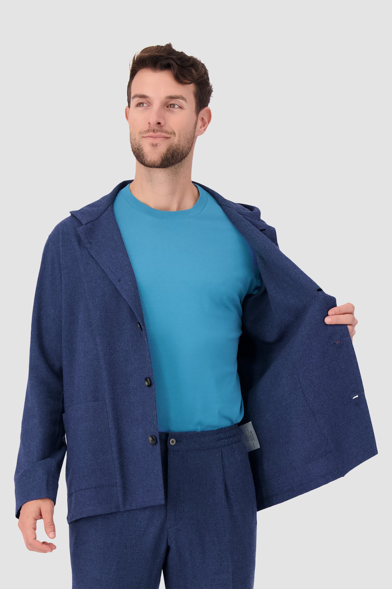 Premium Kiton Blue Blazer for Men - Luxury Italian Tailored Sport Coat - Perfect for Business Meetings, Weddings & Formal Events