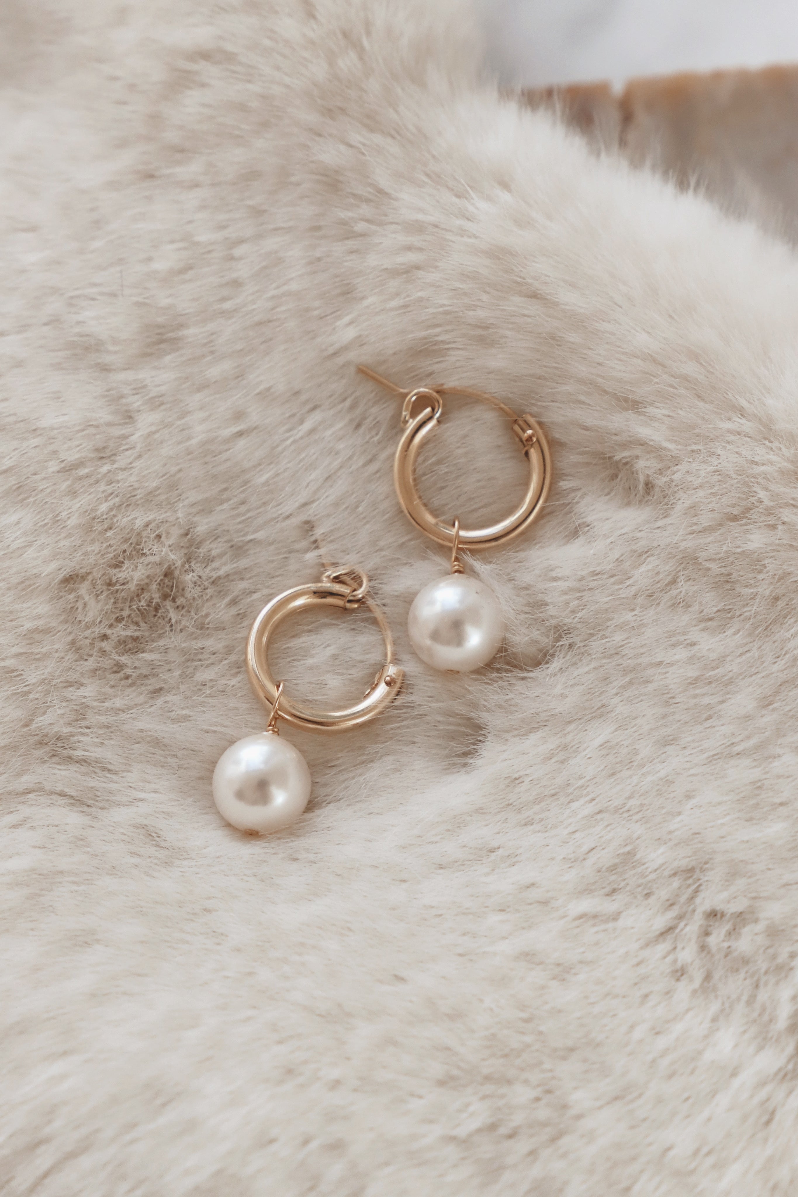 Stylish Audrey Pearl Hoop Earrings for Women - Elegant & Trendy Jewelry for Parties, Weddings & Everyday Wear