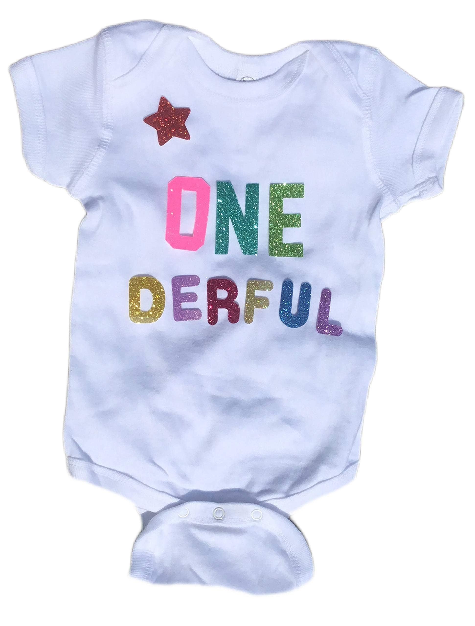 1st Birthday Outfit for Girls - Cute Short Sleeve Bodysuit & Shirt Set | Perfect for First Birthday Photos, Parties & Celebrations
