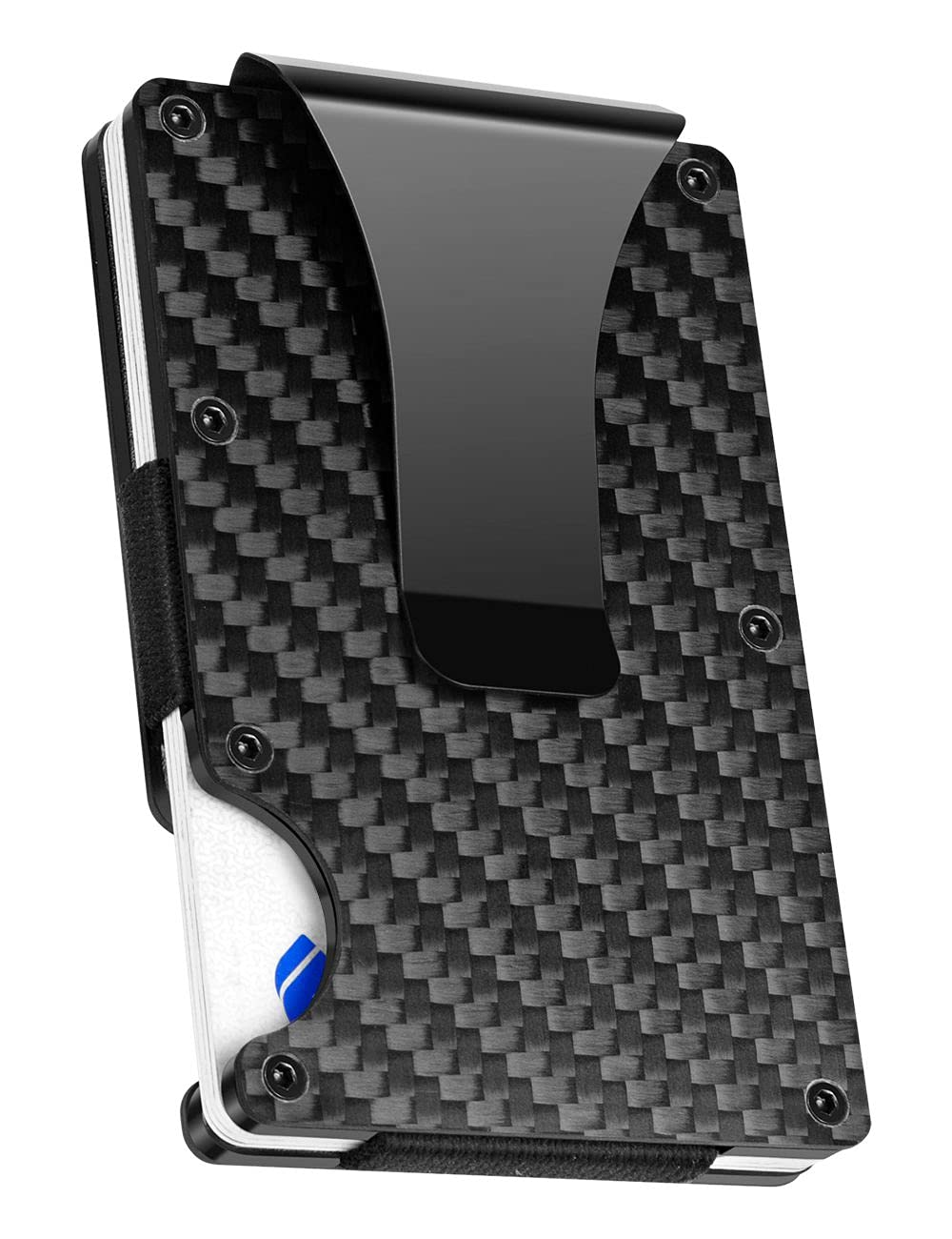 Geelyda Slim RFID Blocking Carbon Fiber Wallet for Men - Minimalist Metal Money Clip & Credit Card Holder - Perfect Gift for Business, Travel & Everyday Use