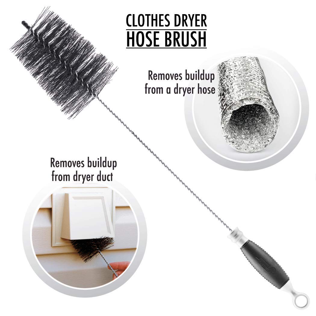 Fuller Brush Dryer Hose Brush - Premium Lint Remover for Dryer Vents & Ducts - Heavy Duty Cleaning Tool for Laundry Room & Home Maintenance