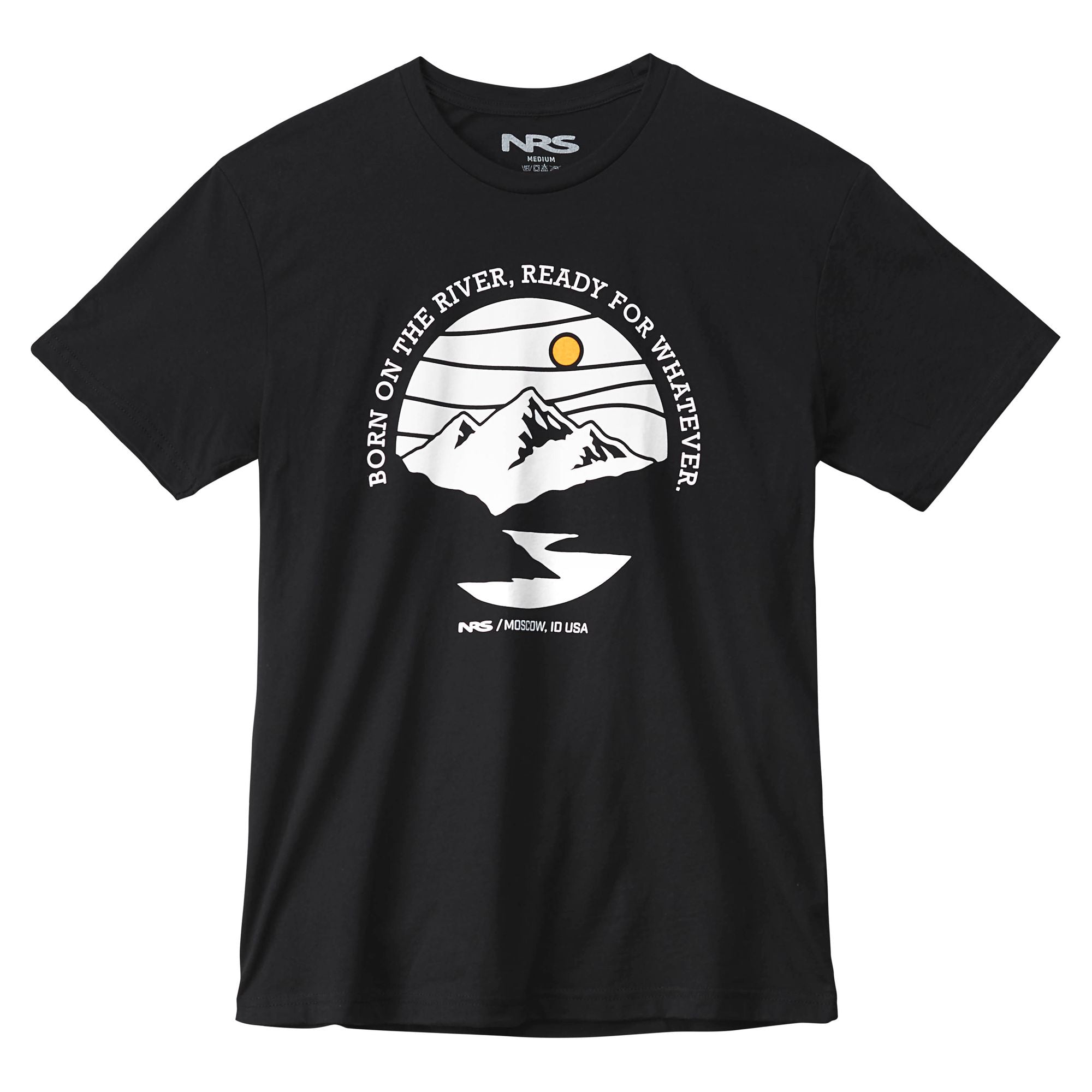 Born On The River Men's T-Shirt - Comfortable Cotton Tee for Outdoor Adventures, Fishing, and Casual Wear